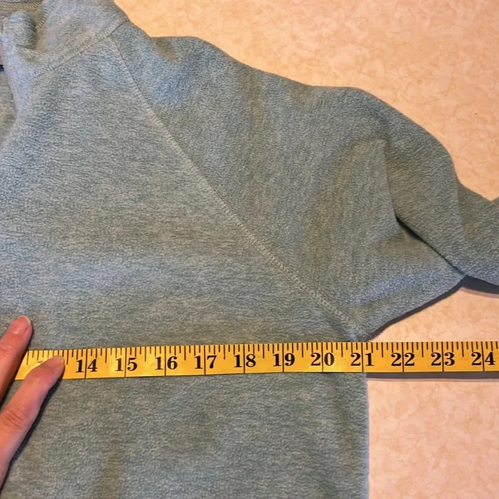 Eddie Bauer Light Teal Half-Zip Pullover Sweatshirt - Picture 9 of 10